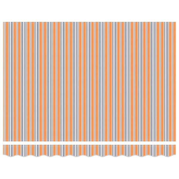 vidaXL Utfällbar markis Flerfärgsdesign 350 x 250 cm