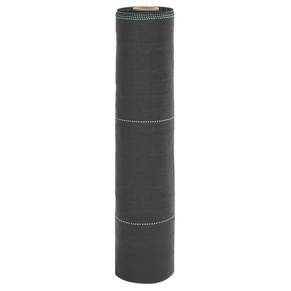 vidaXL Ogräsmatta svart 0,5x50 m PP