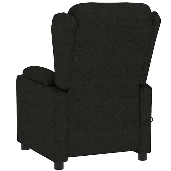 vidaXL Massagefåtölj svart tyg