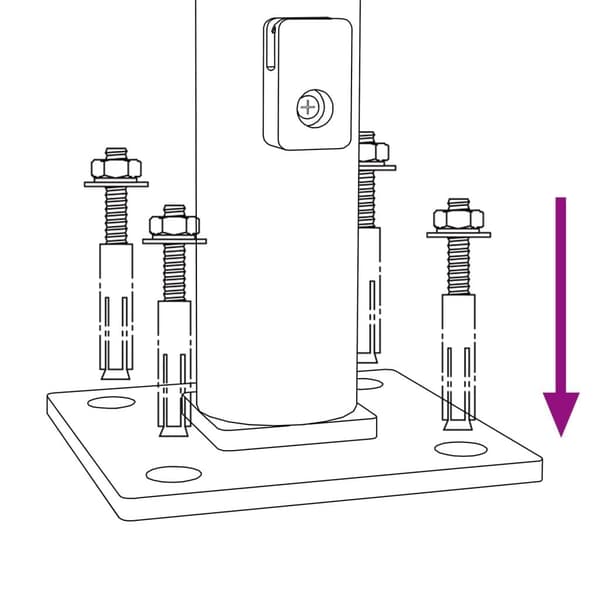 vidaXL Nettinggjerde med flens antrasitt 1,4x10 m