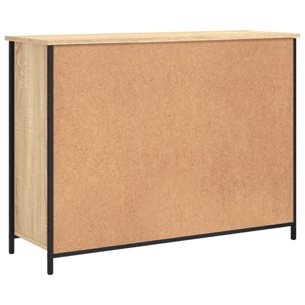 vidaXL Skjenk sonoma eik 100x35x75 cm konstruert tre
