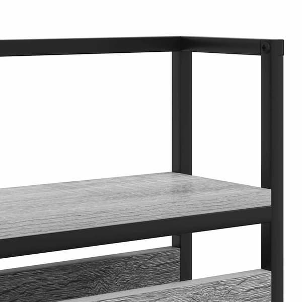 vidaXL Lagringshodegavl med hylle Grå sonoma 75 cm Konstruert tre