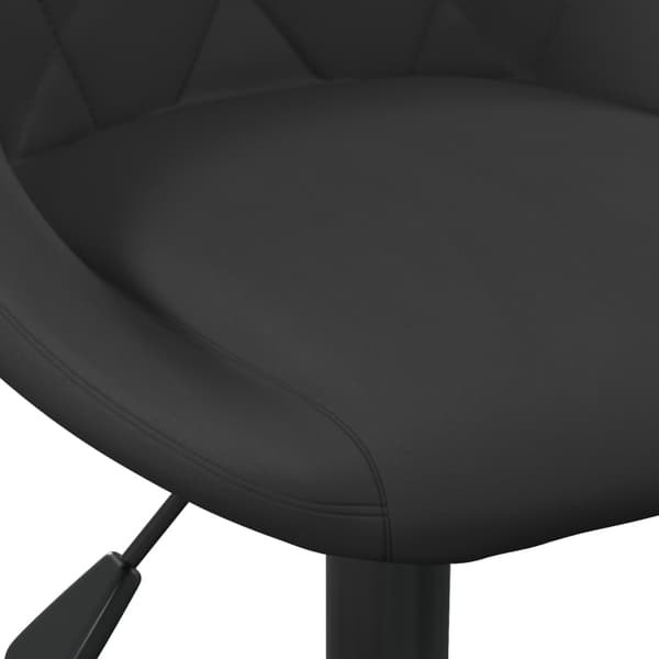 vidaXL Barstolar 2 st svart sammet