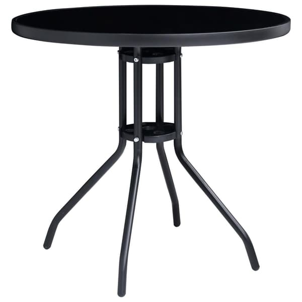 vidaXL Caféset 5 delar svart och antracit