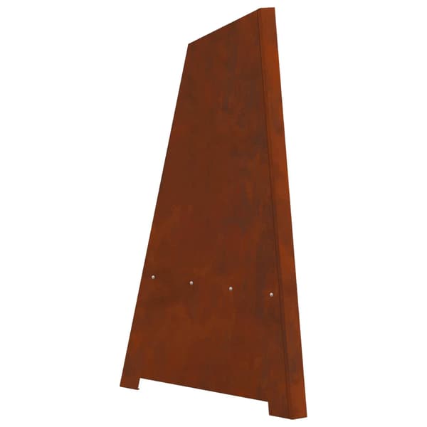 vidaXL Eldstad Brun 50 x 50 x 95 cm Väderbeständig stål