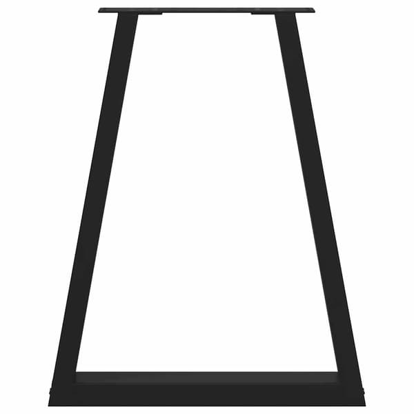 vidaXL Soffbordsben V-formade 2 st svart 60x(72-73) cm stål