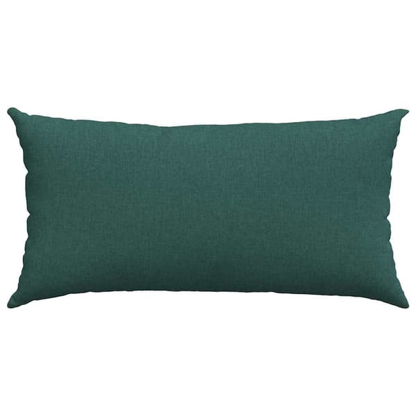 vidaXL Soffkuddar 2 st Mörkgrön 80 x 40 cm tyg