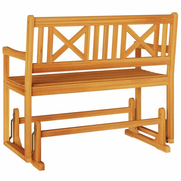 vidaXL Gleiter Benk Brun 110 x 59 x 97 cm Solid akasietre
