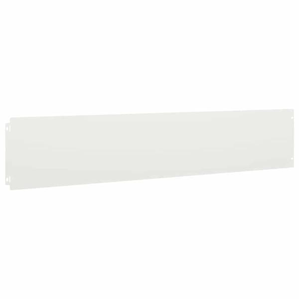 vidaXL Gjerdekant 30 stk. 20 x 103 cm Stål Hvit