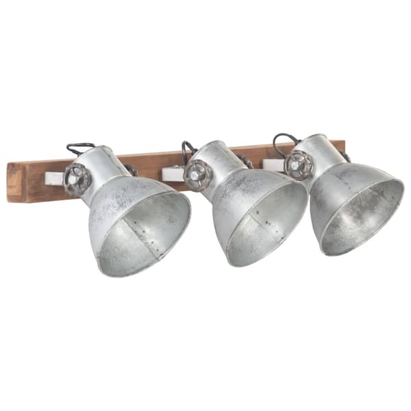 vidaXL Industriell vegglampe sølv 65x25 cm E27