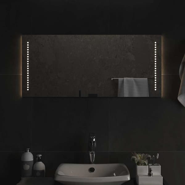 vidaXL Badrumsspegel LED 90x40 cm