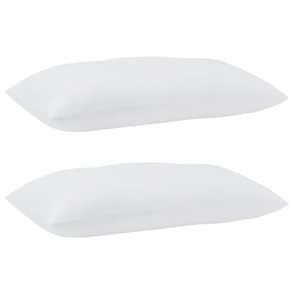 vidaXL Dyna med kuddar med kudde 3 pcs Vit Mikrofiber
