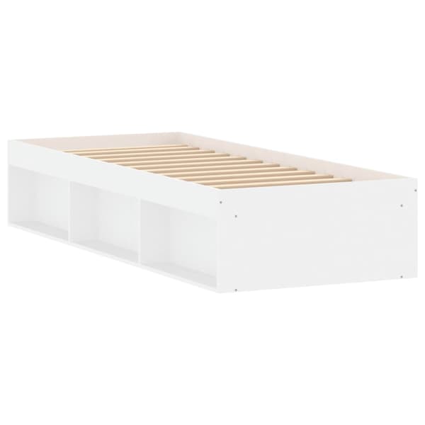 vidaXL Sengeramme hvit 75x190 cm