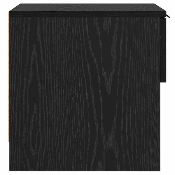 vidaXL Sengeskap 2 pcs Svart Eik 40 x 39 x 40cm Konstruert tre
