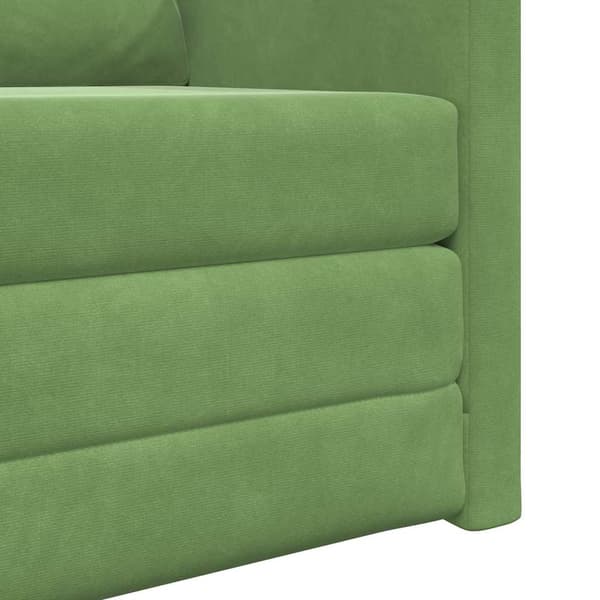 vidaXL Soffsäng Ljusgrön 74 x 77 x 81 cm Sammet