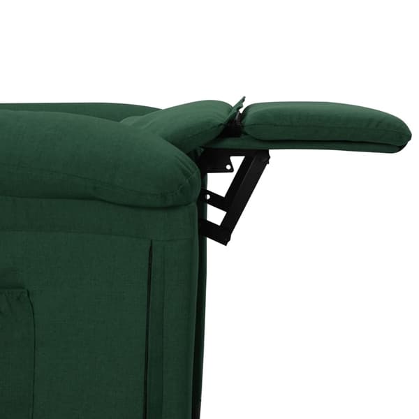vidaXL Reclinerfåtölj mörkgrön tyg