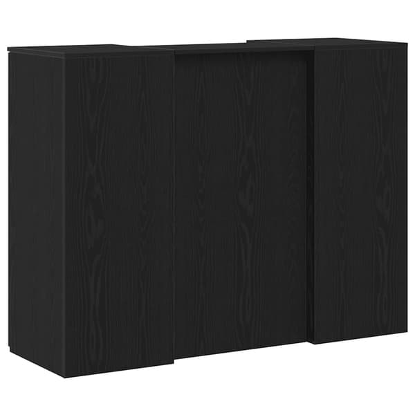 vidaXL Receptionsdisk svart ek 135x50x103,5 cm konstruerat trä