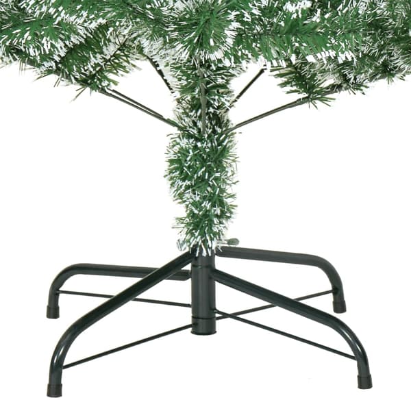 vidaXL Plastgran med snö grön 240 cm