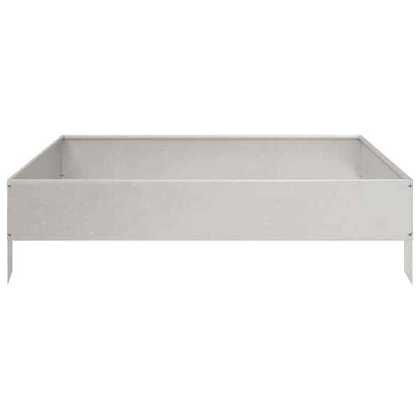 vidaXL Høybed 100x100x26 cm rustfritt stål