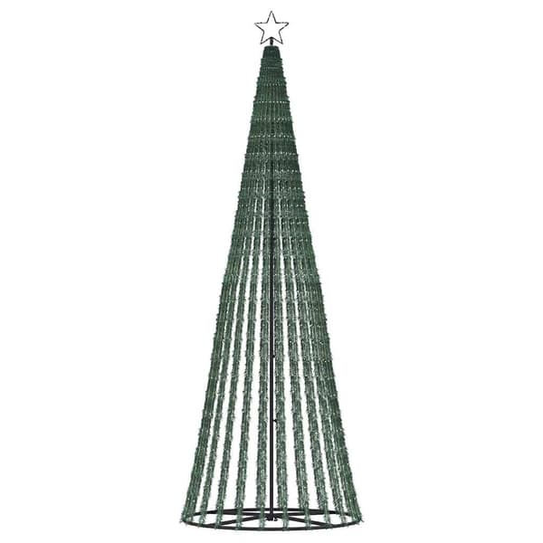 vidaXL LED julgran 475 LEDs kallvit 247 cm