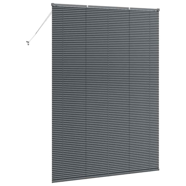 vidaXL Persienner Mörkgrå 220 x 160 cm Aluminium