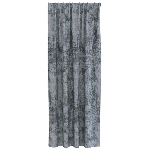 vidaXL Sammetsgardiner 2 pcs Silvergrå 245 x 140 cm Sammet