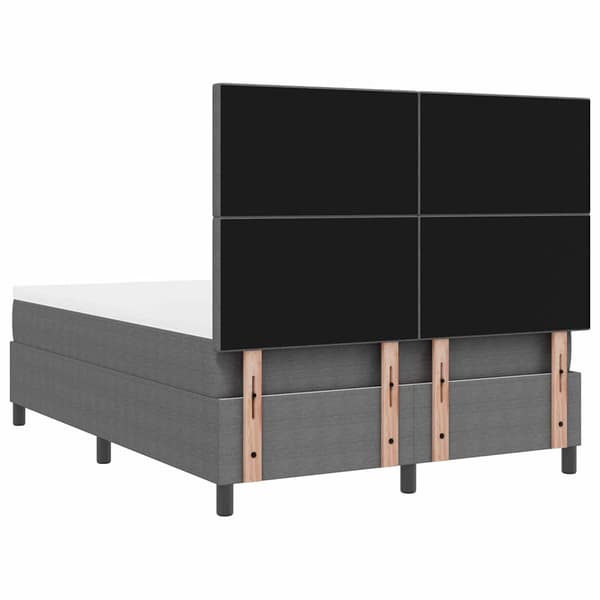 vidaXL Bäddfjäder Ljusgrå och vit. 140 x 200 cm Kordread tyg