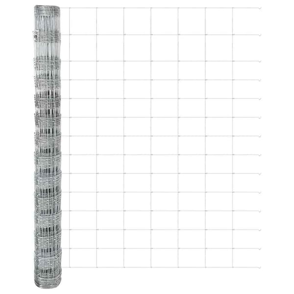 vidaXL Stängsel för åker / äng Silver 25 x 1,4 m Galvaniserat stål