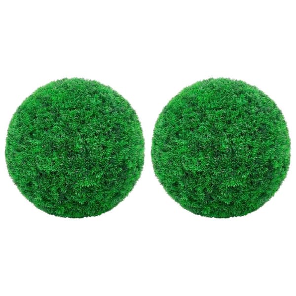 vidaXL Kunstige buksbomballer 2 stk 27 cm