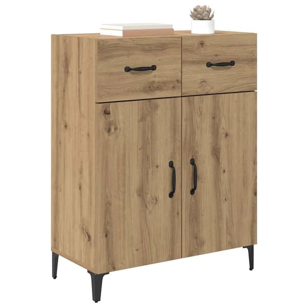 vidaXL Serviesskap Artisan Eik 69,5 x 34 x 90 cm Konstruert tre