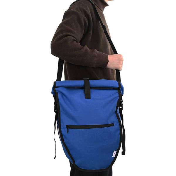 vidaXL Cykelväska Blå 32,5 x 17 x 57 cm Polyester