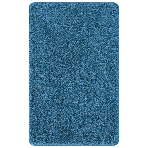 vidaXL Badematte 3 pcs Blå 50 x 50 cm Polypropen