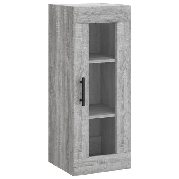 vidaXL Highboard grå sonoma 34,5x34x180 cm konstruert tre