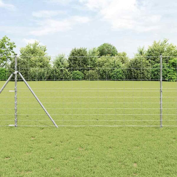 vidaXL Stängselstolpe Galvaniserad 25 x 1,2 m Stål