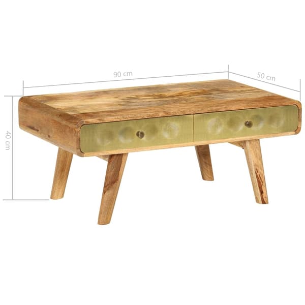 vidaXL Sofabord heltre mango 90x50x40 cm change2