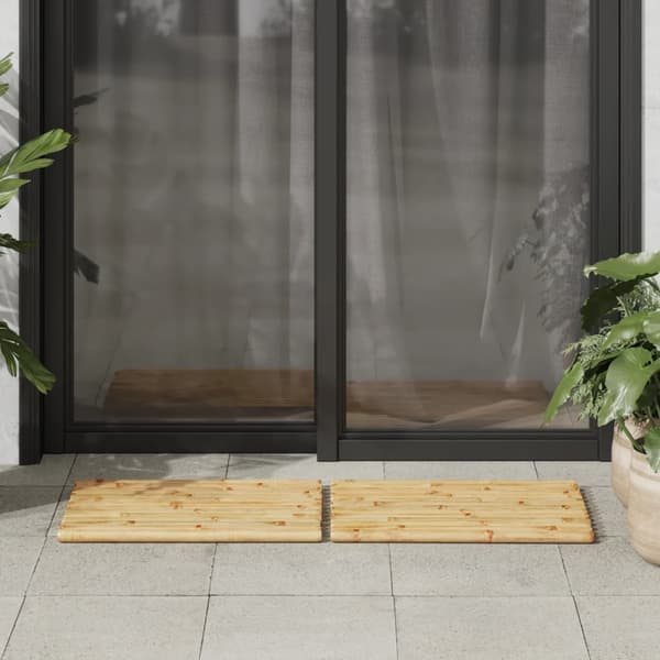 vidaXL Badematter 2 stk 50x35 cm bambus