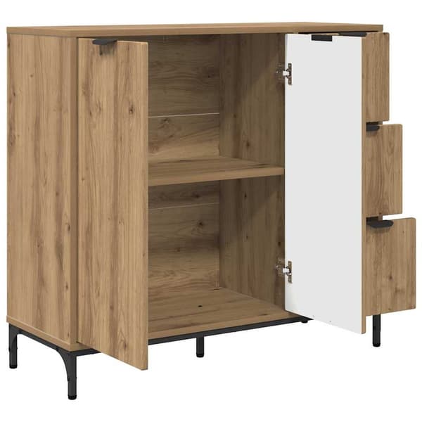 vidaXL Serviesskap artisan eik 89,5 x 33 x 82 cm Konstruert tre