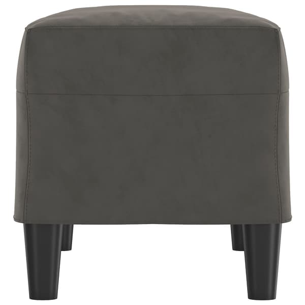 vidaXL Bänk mörkgrå 70x35x41 cm sammet