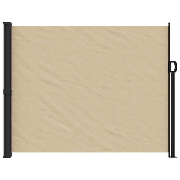 vidaXL Infällbar sidomarkis beige 160x600 cm