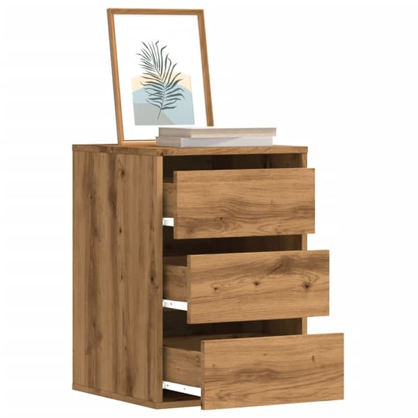 vidaXL Kommode artisan eik 40x41x58 cm konstruert tre