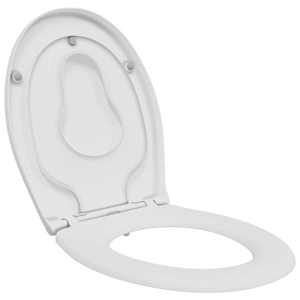 vidaXL Toalettstol Vit 47 x 37 x 4 cm Duroplast