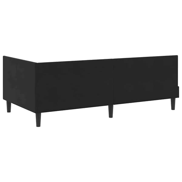 vidaXL Hörnssängram Svart 80 x 200 cm Sammet