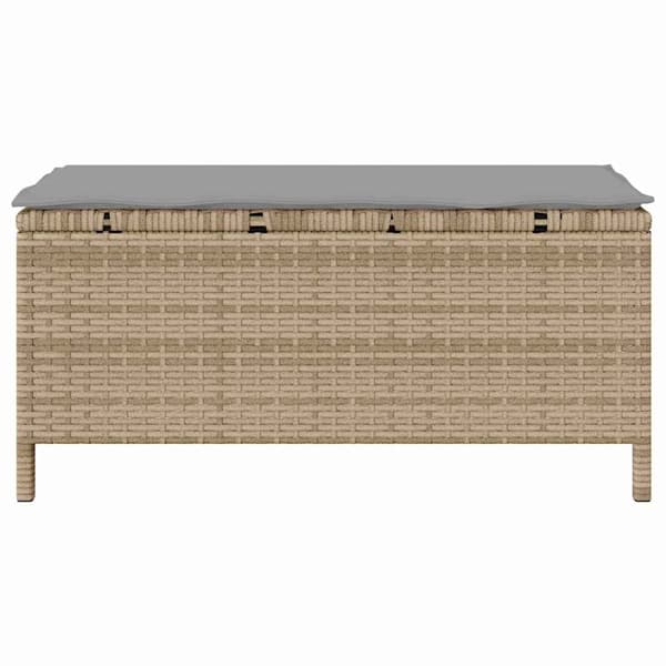 vidaXL Trädgårdsmöbelset Beige konstrotting