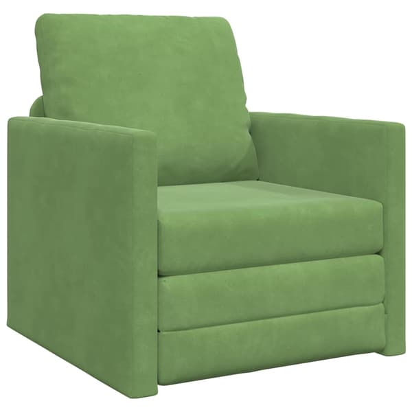 vidaXL Soffsäng Ljusgrön 74 x 77 x 81 cm Sammet
