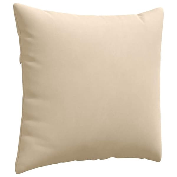 vidaXL Soffkuddar 2 st Kräm 50 x 50 cm tyg