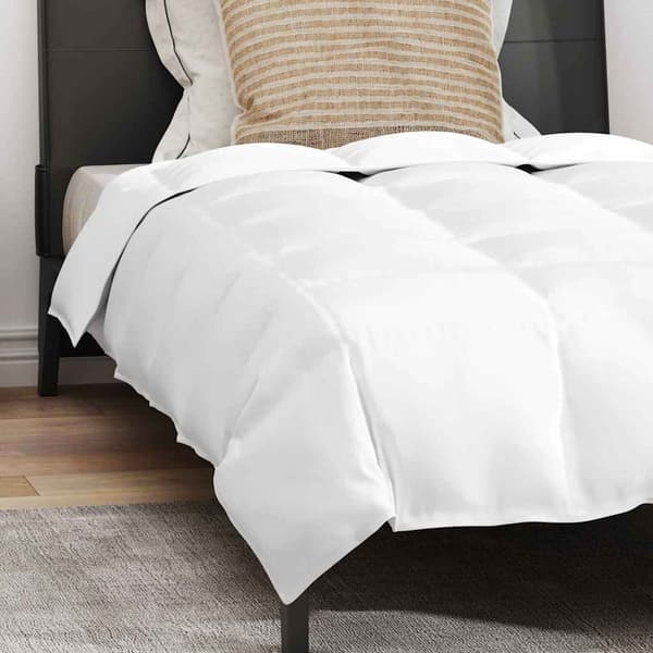 vidaXL Täcksats med kudde 2 pcs Vit 155 x 200 cm Dun