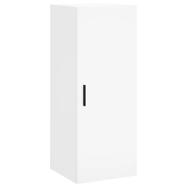 vidaXL Highboard hvit 34,5x34x180 cm konstruert tre