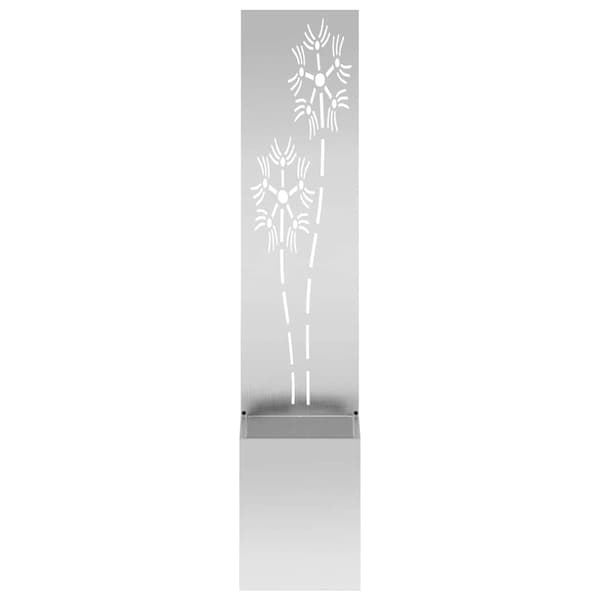vidaXL Trädgårds integritetsskärm Silver 32 x 140 cm Galvaniserat stål
