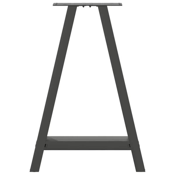 vidaXL Soffbordsben A-formade 2 st antracit 60x(72-73) cm stål