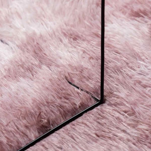 vidaXL Ryamatta med lång lugg NAVARRA dammig rosa 60x100 cm polyester